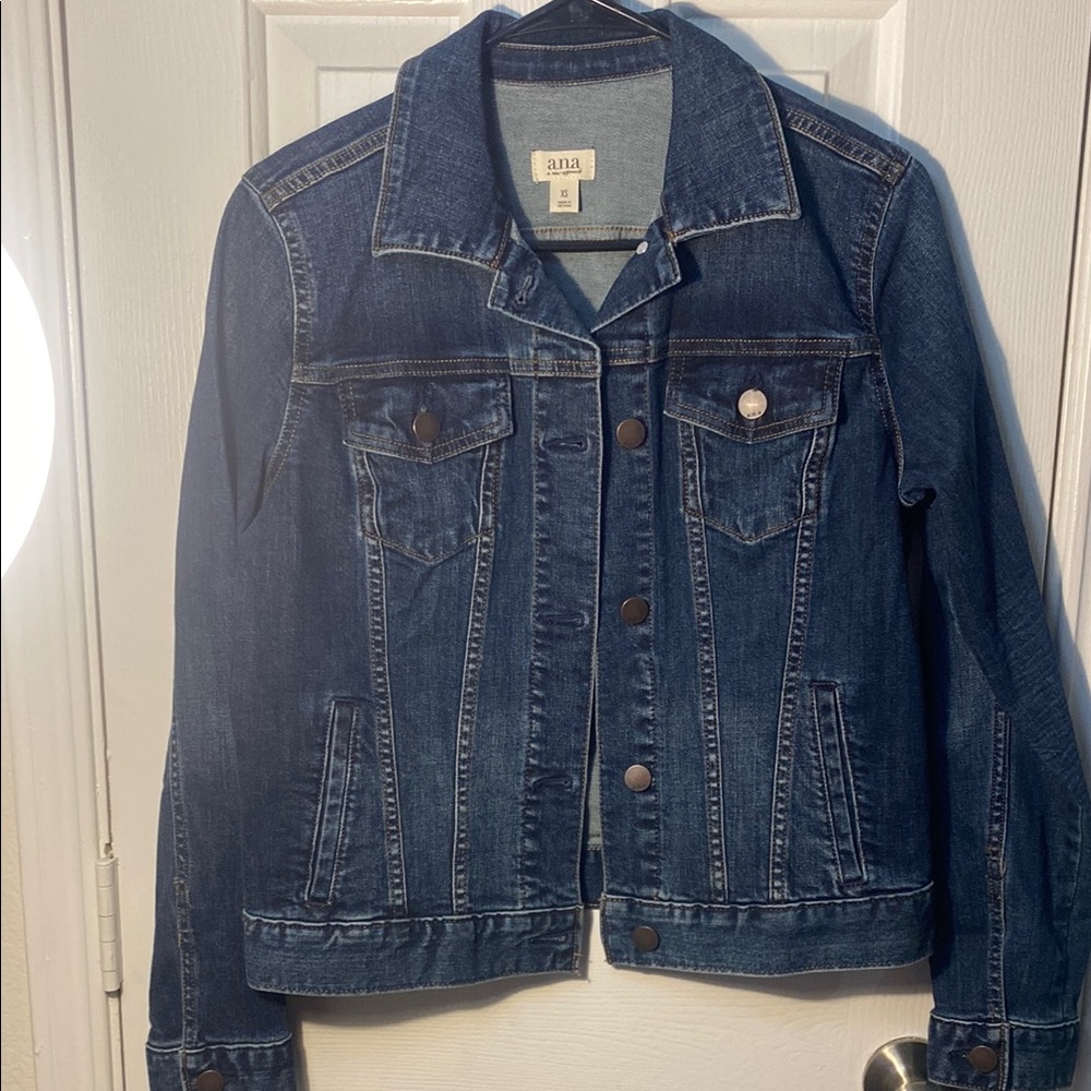 a.n.a Blue Jean Jacket Cropped Denim Style